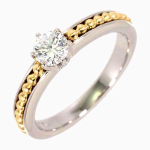 Diamond Ring in Yellow Gold and Platinum from Yves Saint Laurent