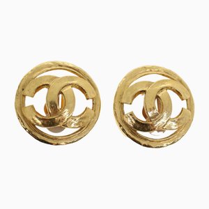 Coco Mark Earrings in Gold from Chanel, Set of 2