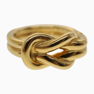 Anello sciarpa in metallo dorato di Hermes