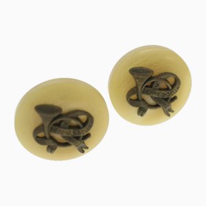 Earrings in Metal from Hermes, Set of 2