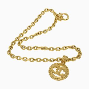 Collier CHANEL doré CC Auth 41169A