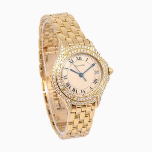 Montre CARTIER Panthere Cougar Ref.887907 18KYG Diamond 19998