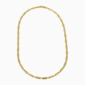 Collar de cadena de oro de macadán de Celine