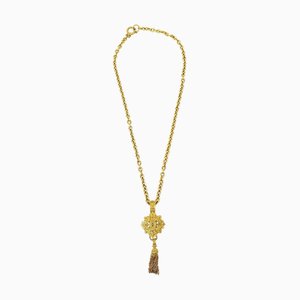 CHANEL * 1994 Filigree Tassel Necklace 38567