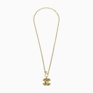 CHANEL * Collier Chaîne CC Matelassé 3856 30760