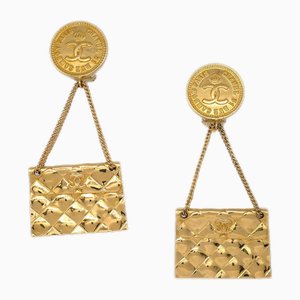 Bag Dangle Earrings in Gold from Chanel, Set of 2