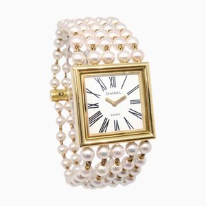 CHANEL 1990 Baby Pearl Mademoiselle Montre # M 141345