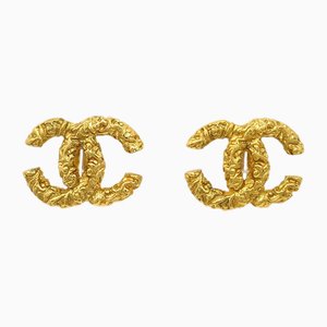 Grandes Boucles d'Oreilles Florentine CC de Chanel, Set de 2
