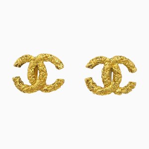 Chanel 1993 Florentine Cc Earrings Large 59833, Set of 2
