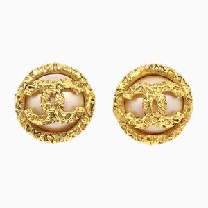 Spring Faux Pearl Earrings from Chanel, Set of 2