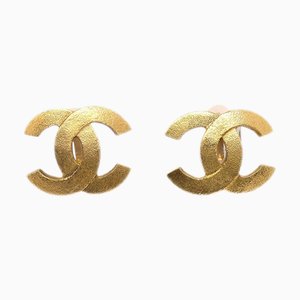 Chanel Cc Earrings Clip-On Gold 29/2914 151232, Set of 2