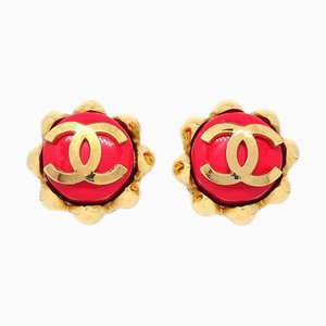 Orecchini Chanel 1994 in oro rosso Ak25893E, set di 2