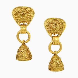 Chanel, 1994, orecchini pendenti a forma di campana in filigrana, 59818, set di 2