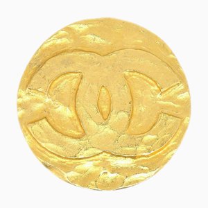 CHANEL 1994 Medallion Brooch Gold 60170