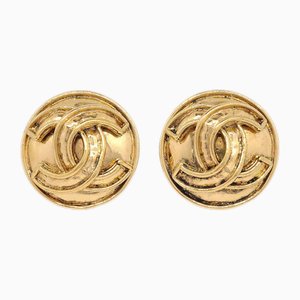 Round CC Earrings from Chanel, Set of 2