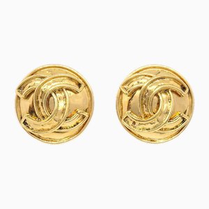 Round CC Earrings from Chanel, Set of 2