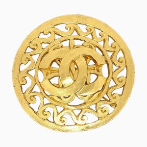 CHANEL 1995 Fretwork Paisley Brooch 05986