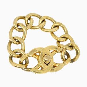 CHANEL 1995 Gold CC Turnlock Armband 70292
