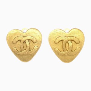 Clip-On Heart Earrings from Chanel, Set of 2