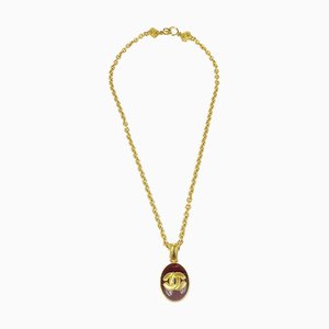 CHANEL 1996 Collier Pendentif Chaîne Or 96A 29098