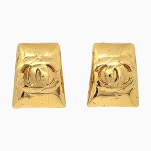 Chanel 1997 Earrings Clip-On Gold 97P 63559, Set of 2