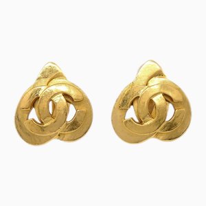 Heart Earrings in Gold from Chanel, Set of 2
