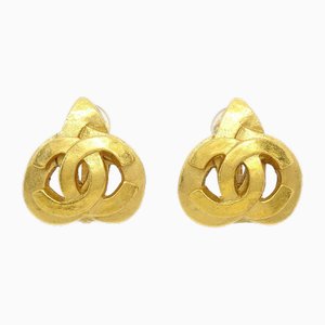 Heart CC Earrings from Chanel, 1997, Set of 2