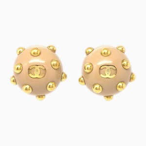 Studded Ball Earrings from Chanel, Set of 2