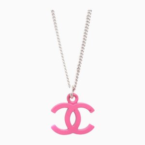 CC Halskette mit Silberkette von Chanel