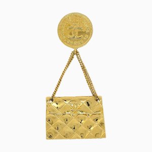 CHANEL Bag Brooch Pin Gold 120296