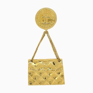 CHANEL Taschenbrosche Gold 120296