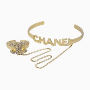 Bracelet Jonc en Chaîne avec Anneau de Chanel