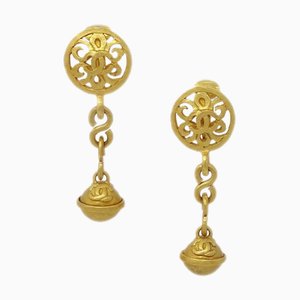 Bell Dangle Earrings in Gold from Chanel, 1996, Set of 2