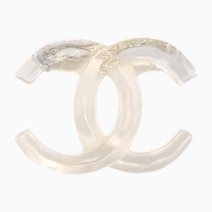 Clear CC Brooch Pin from Chanel