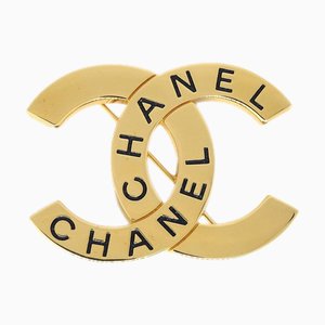 CHANEL CC Brooch Pin Gold 98P 112508