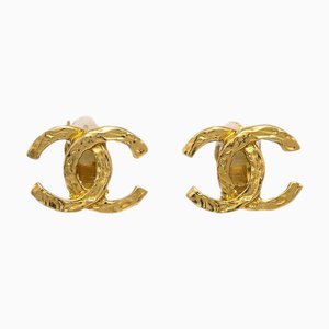 Boucles d'Oreilles Chanel Cc Doré 130776, Set de 2