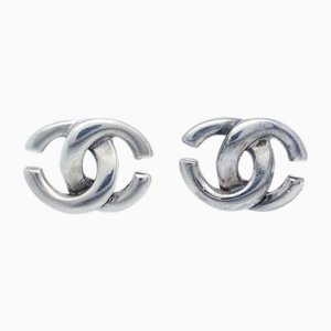 CC Piercing Earrings from Chanel, Set of 2