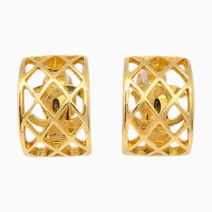 Chanel Earrings Clip-On Gold 131905, Set of 2