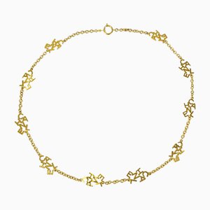 Collar de cadena de oro de Chanel