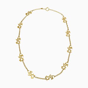 CHANEL Gold Chain Necklace 120663