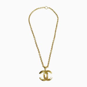 Goldene Halskette mit Kettenanhänger von Chanel