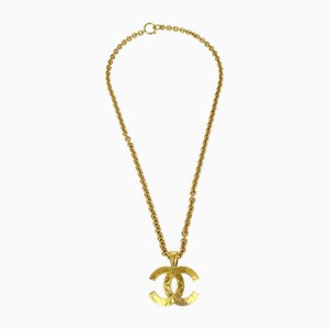Goldene Halskette mit Kettenanhänger von Chanel