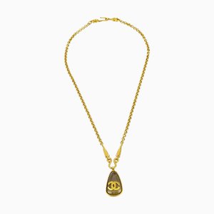CHANEL Gold Chain Pendant Necklace 97A 120545