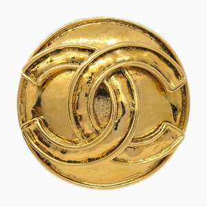CHANEL Gold Medallion Brooch Pin 94P 123249
