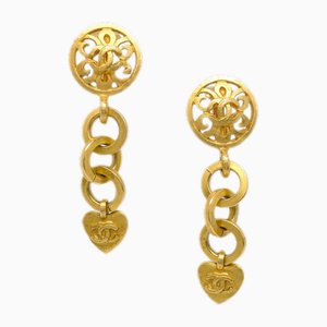 Heart Dangle Earrings from Chanel, Set of 2