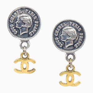 Medallion Dangle Earrings from Chanel, Set of 2