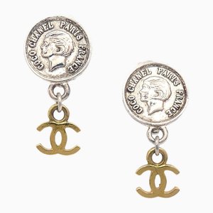 Medallion Dangle Earrings from Chanel, Set of 2