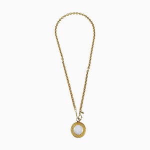 CHANEL Medallion Gold Chain Loupe Necklace 3083/29 78646