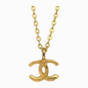 Mini CC Chain Pendant Necklace in Gold from Chanel