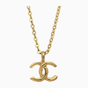 Mini CC Chain Pendant Necklace in Gold from Chanel